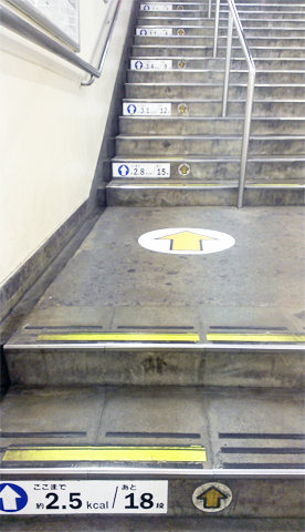 北朝霞駅の階段