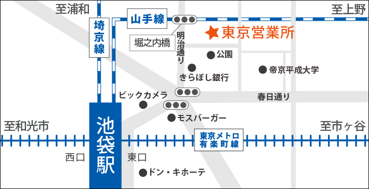 マックホーム東京営業所　地図